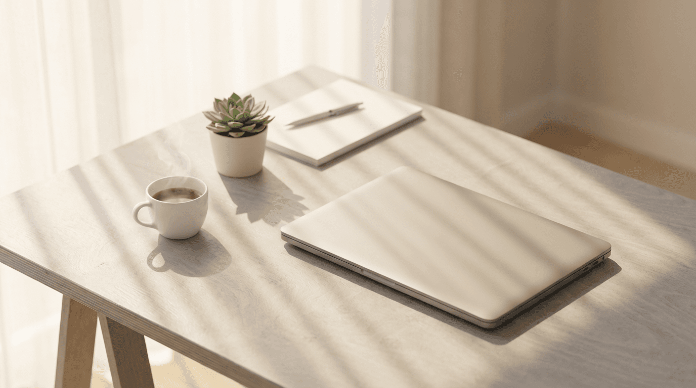 Modern Arabic website design on a laptop screen